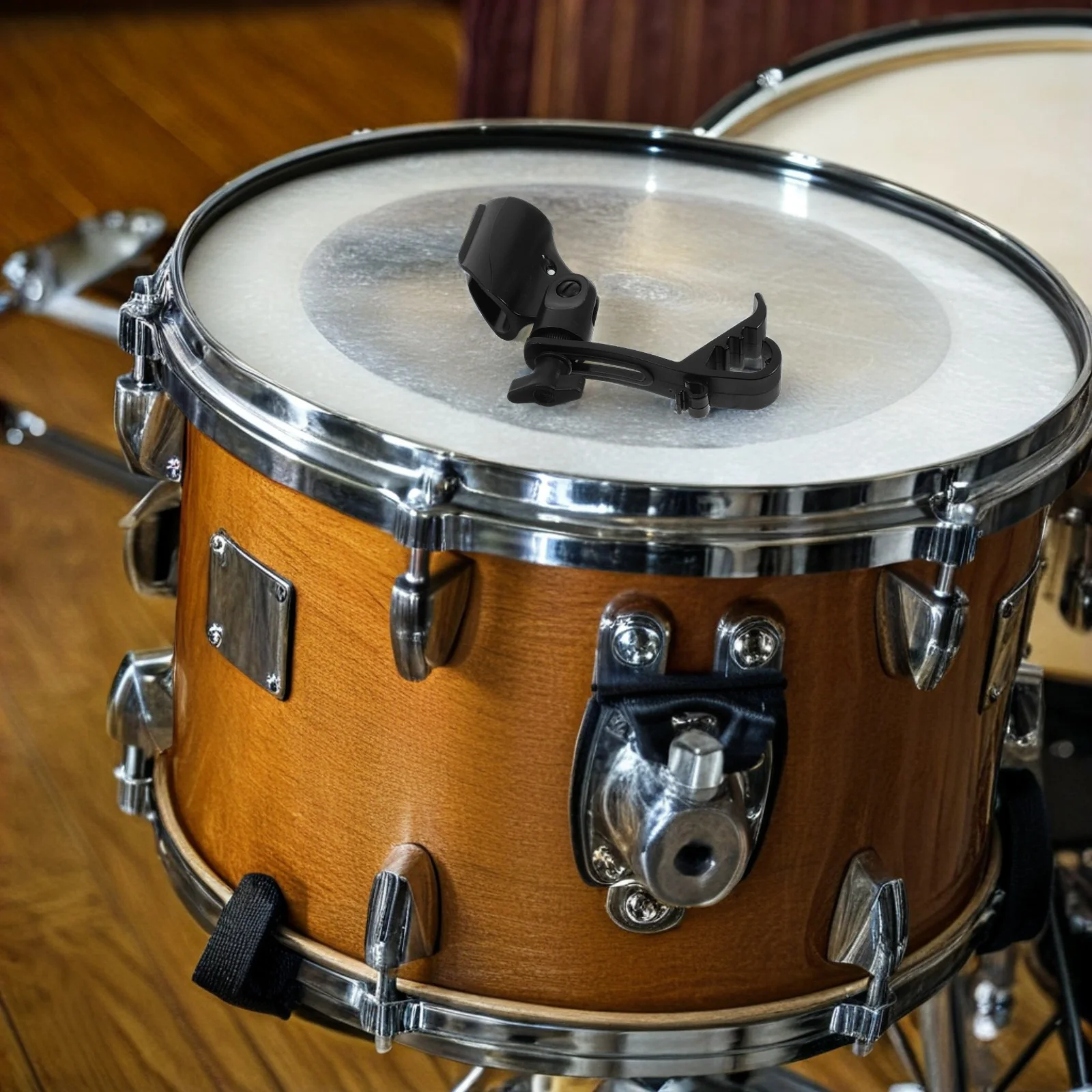 

Drum Microphone Clip Adjustable Mic Clamp Drum Rim Holder for Easy Installation Clear Sound Capture Adjustable Mic Clip