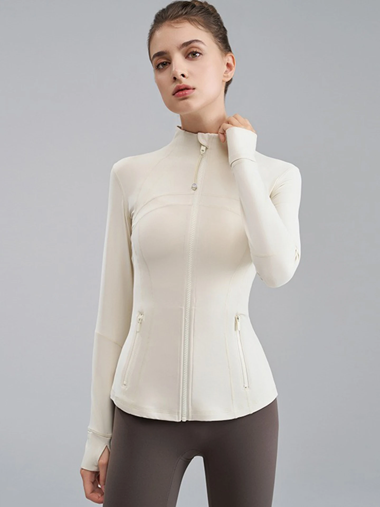 

Women's Yoga Fitn Long Sve Sports Running Top Slimming Waist Design 2025 New Sle Cycling Outfit Breathable Qui Dry