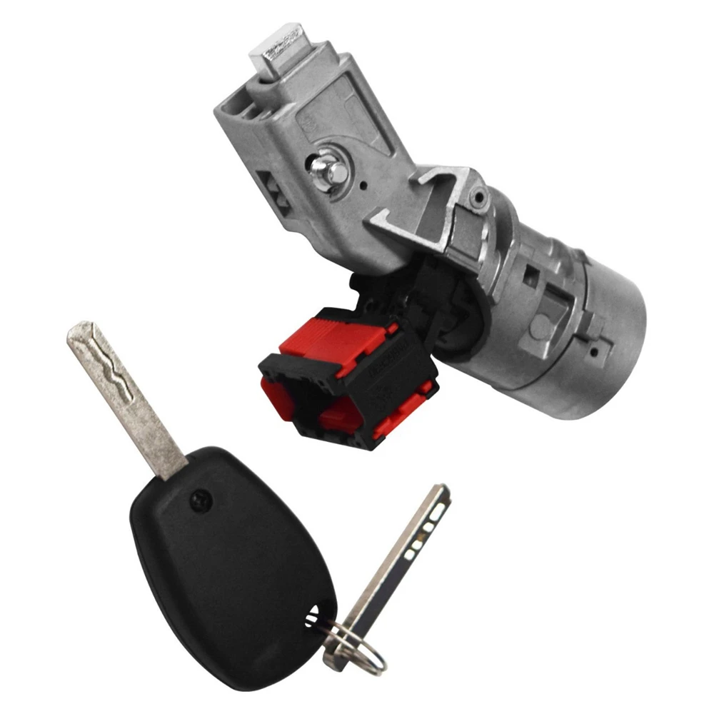 

​Car Ignition Lock Barrel Starter Switch Ignition Lock Barrel & Keys for Renault for Vauxhall Fiat 2005-2012 7701208408