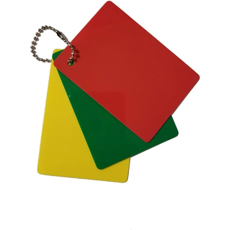 

Referee Penalty Cards Delay (Green), Warning (Yellow) & Ejection (Red)