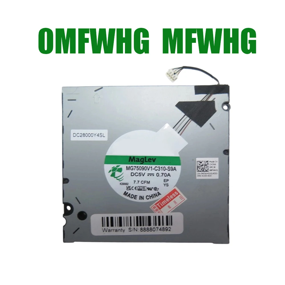 

For DELL For Precision 7670 7680 0MFWHG MFWHG MG75090V1-C310-S9A DC28000Y4SL NS85C67-21F04 DC5V 0.70A 4Pin Laptop CPU Fan