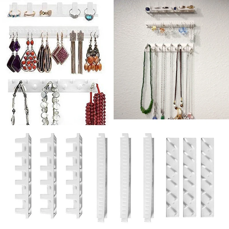 9Pcs ganci appiccicosi appendiabiti da parete portaoggetti espositore per gioielli ganci per gioielli ganci vari organizzatore di immagazzinaggio orecchino collana gancio