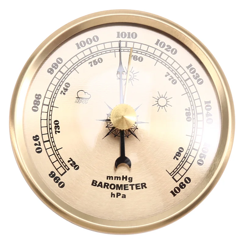 AED7-70Mm Atmospheric Home Barometer Weather Forecasting Instrument Aneroid Barometer Gas Pressure Gauge