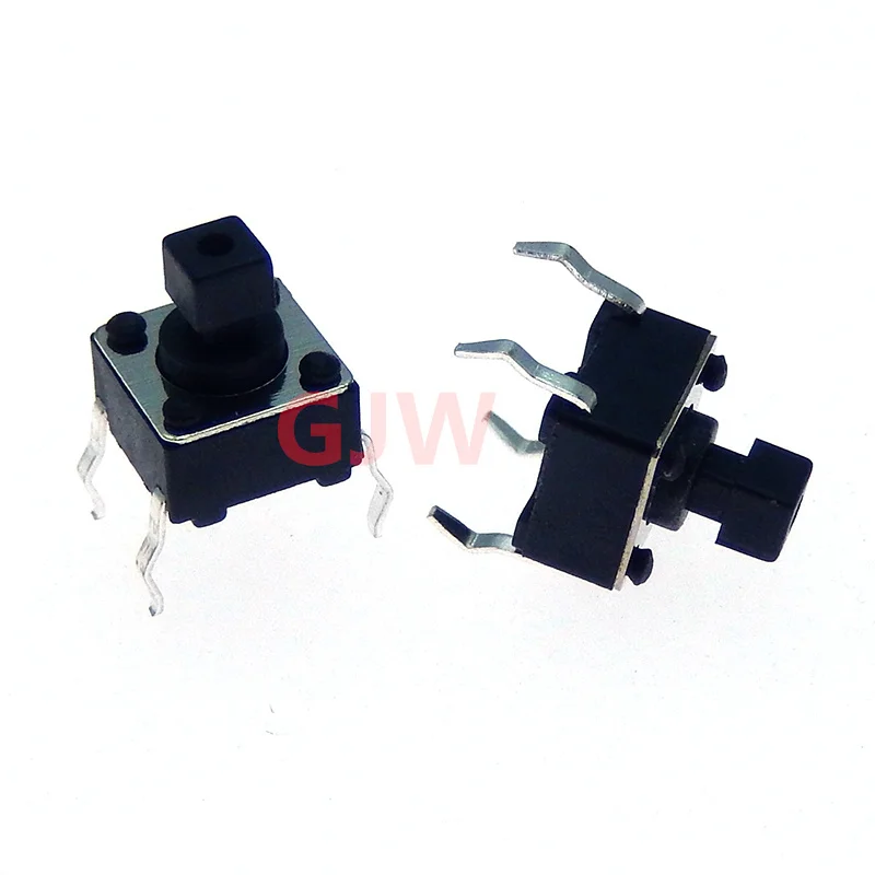 20Pcs/lot 6x6x7.3(H)mm DIP square head Micro Push Button Tactile Tact Electronic Momentary Switch drucktaster Taster schalter