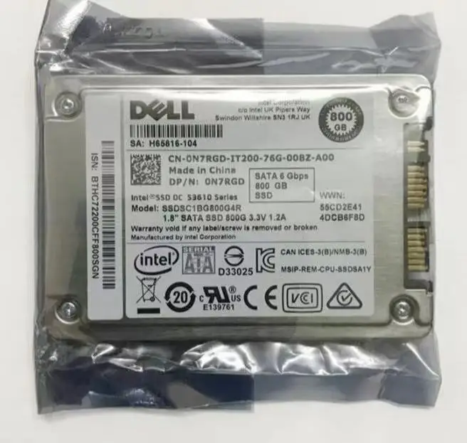 

800GB SSD 1.8"S3610 Series Solid State Drive SSDSC1BG800G4R SATA 800G 3.3V