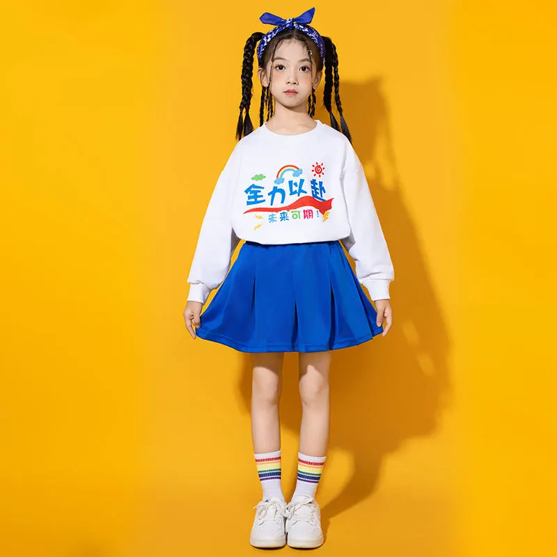 子供のチアリーディングパフォーマンス服,幼稚園のスポーツコスチューム,会議,ビジネスウェア,小学校,秋
