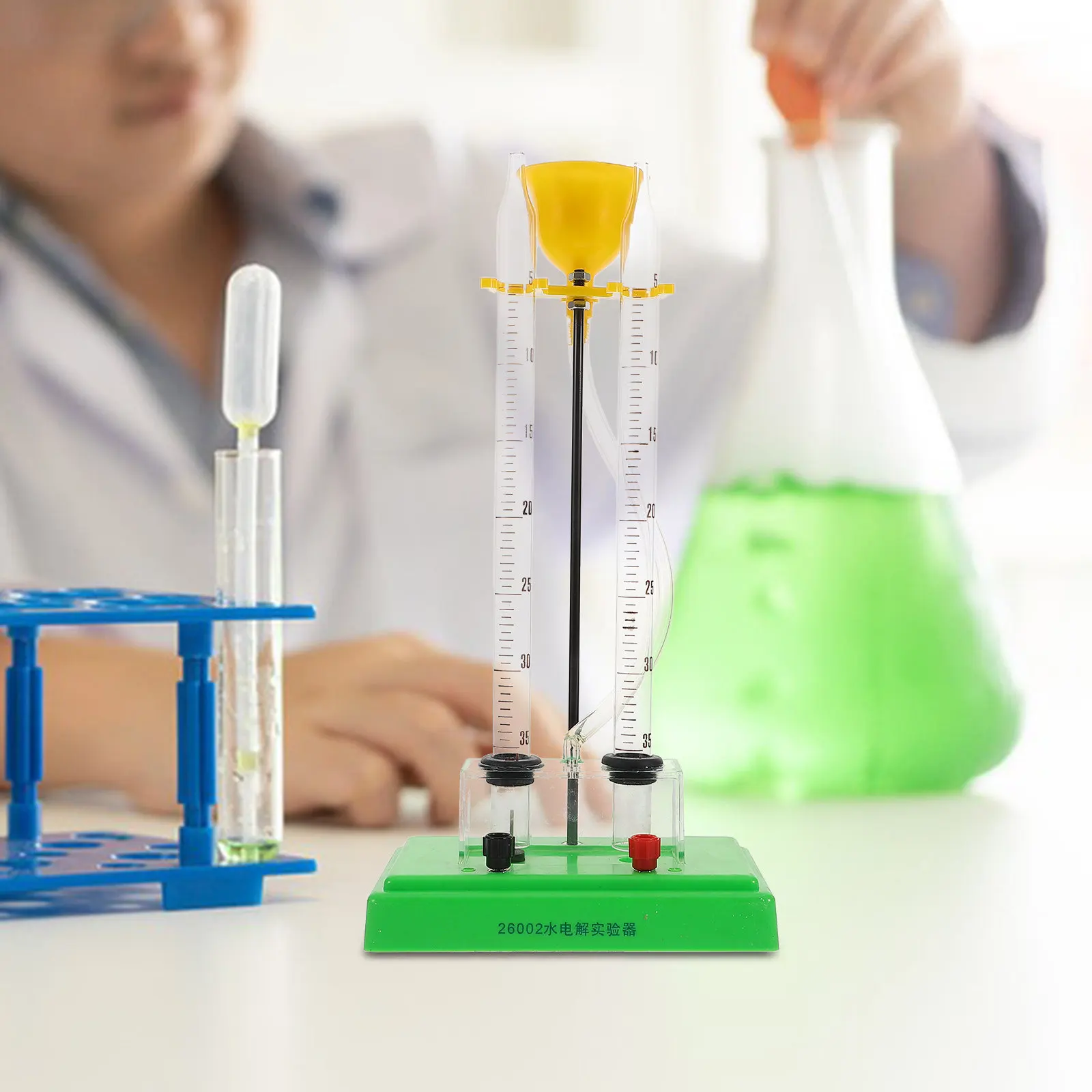 Aparato de Enseñanza de Electrólisis del Agua, Equipo de Laboratorio, Dispositivo Fácil de Usar para Ciencias Físicas y Químicas