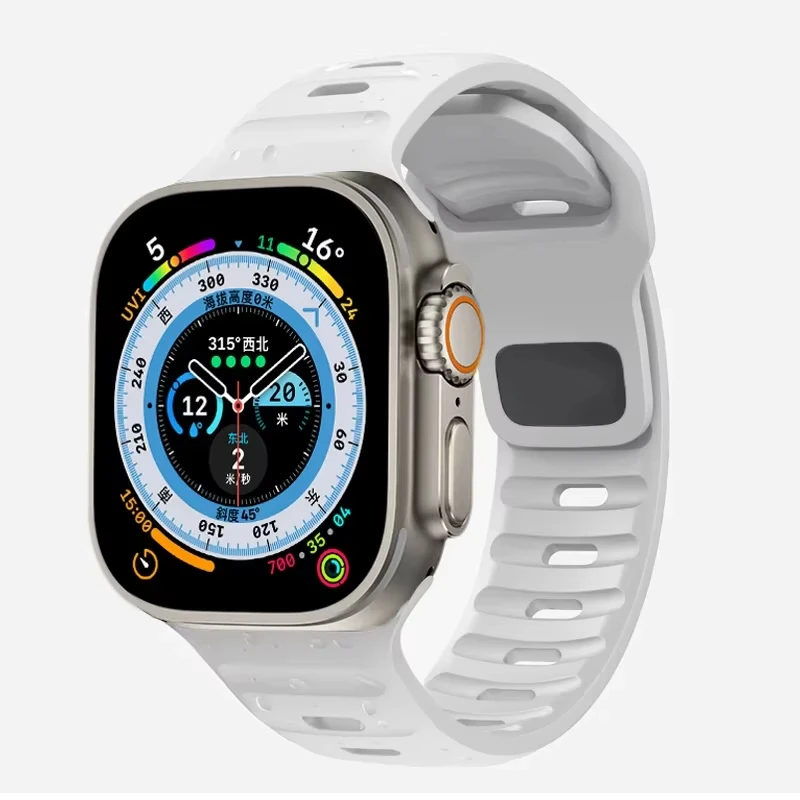 Silikonarmband für Apple Watch Band Ultra 3 49 mm 44 mm 45 mm 42 mm 41 42 mm 46 mm Sportuhrenarmband Iwatch Serie 11/10/9/8/se Armband – Detail 7