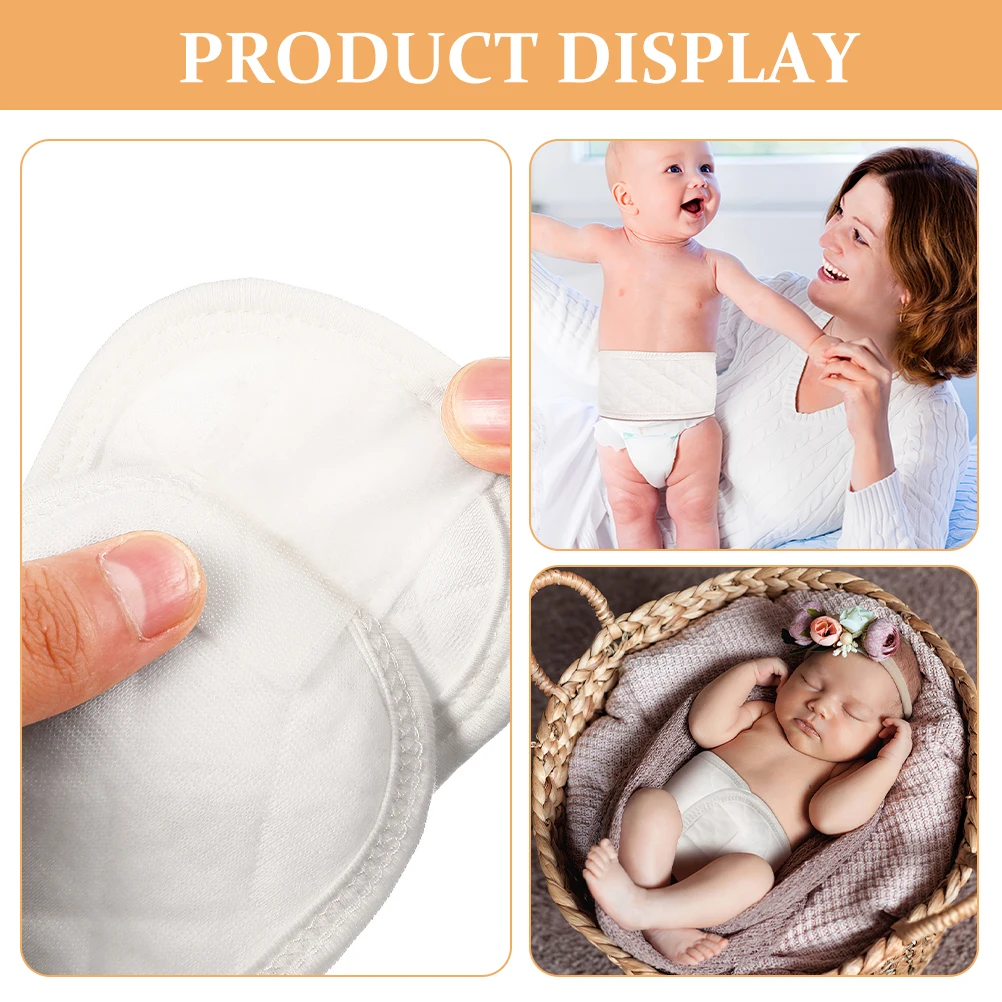 6 個の新生児臍帯バンド綿ベビー腹プロテクターソフト肌に優しい弾性腹帯男の子女の子のための日常使用と