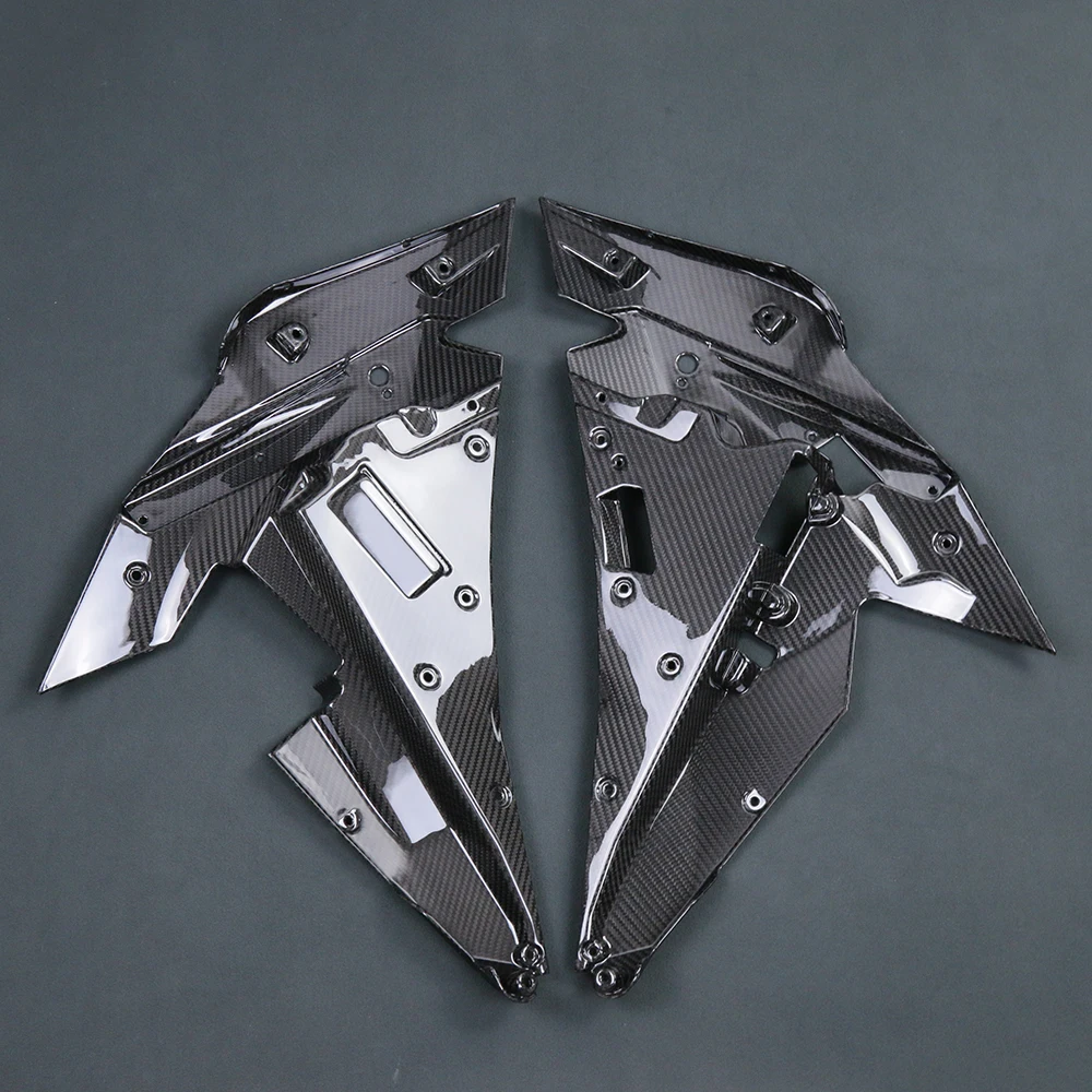 100% Dry Carbon Fiber Motorcycle Side Fairing Kit For Kawasaki  H2 2015 2016 2017 2018 2019 2020 2021 2022 2023 2024 2025 2026