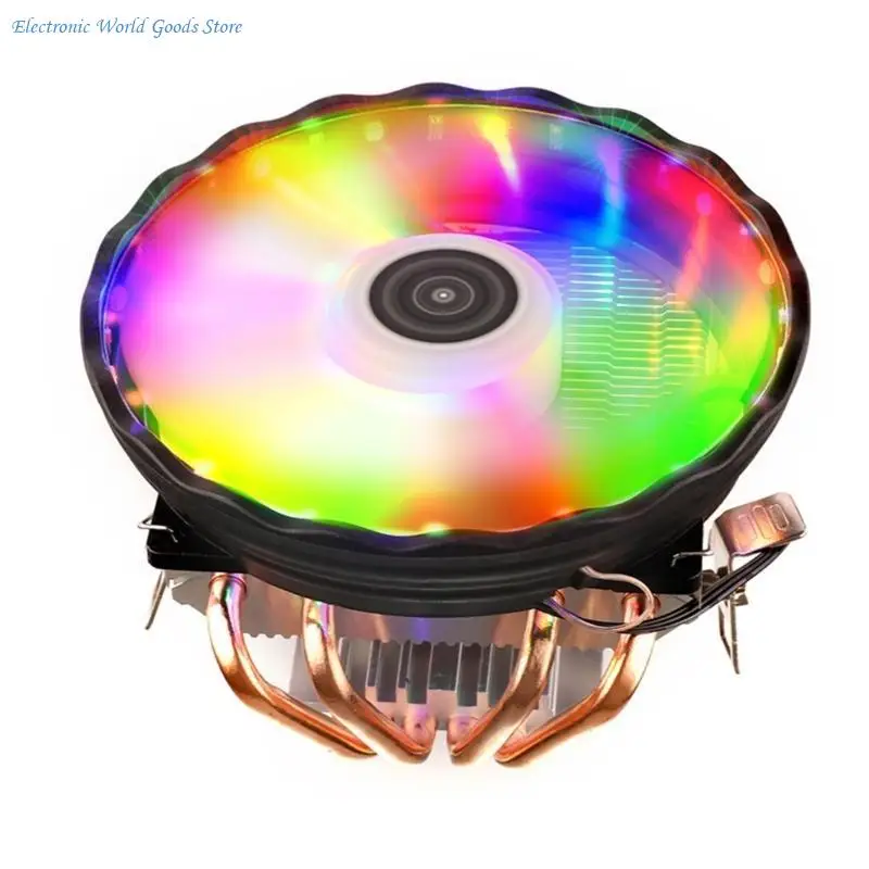A3PD CPU Cooler 2/4 Heat Pipes 4 Pin PWM RGB Cooling Fan Radiator for LGA 1150 1151 1155 1200 1700 2011 X79 X99 AM3 AM4