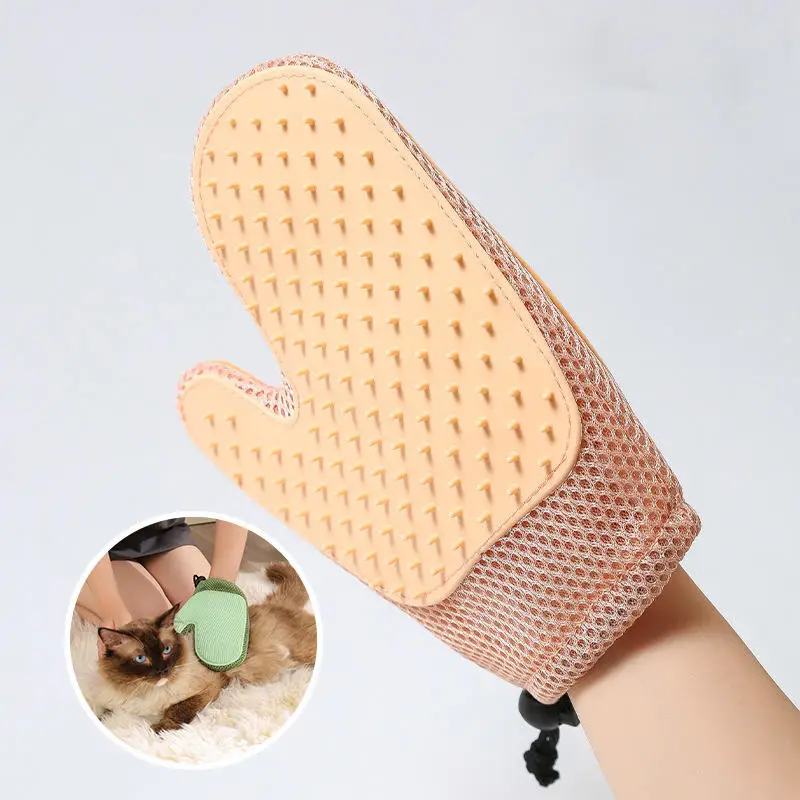 

Pet Grooming Gloves Static Dedusting Brush Pet Hair Remover Brush Removing Dog Cat Hair From Sofa Carpet Clothes Pet Tool