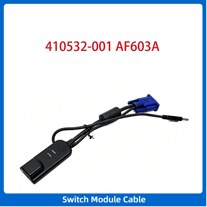 KVM Cable Adapter Interface 410532-001 AF603A Virtual Media USB VGA KVM Switch Module Cable 520-431-506