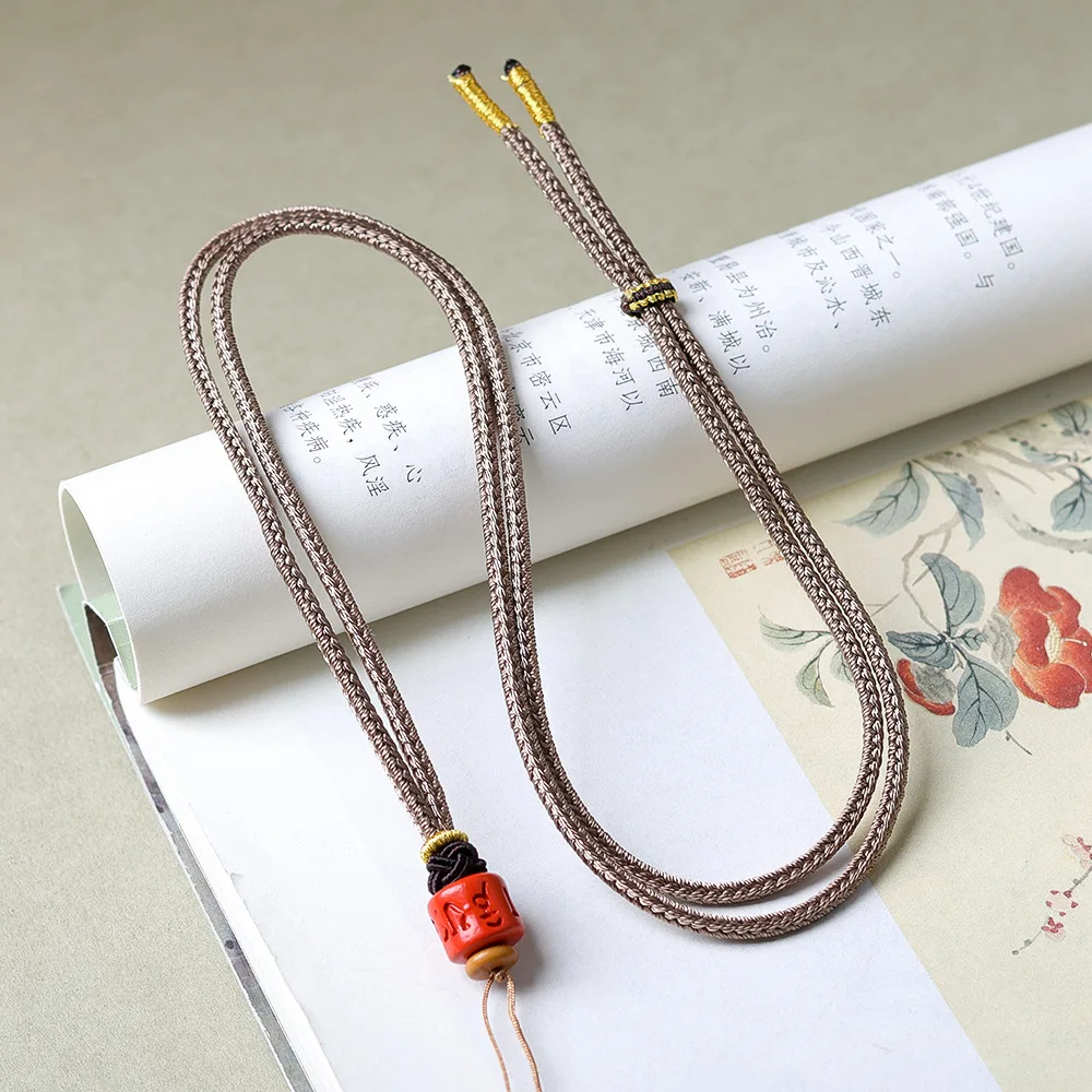 

Ожерелье-оберег от зла с подсветкой, универсальное, с цитатами, ювелирное изделие, золотой восковый кулон на веревке