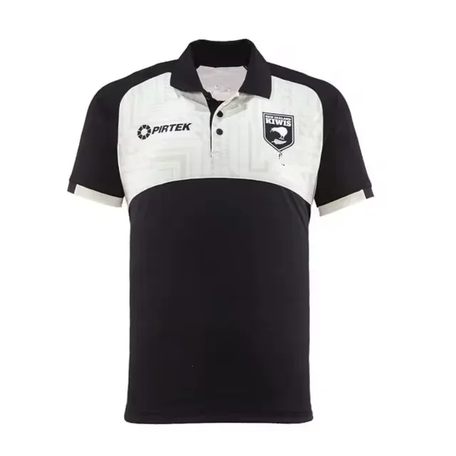 2024 Nueva Zelanda Kiwis Entrenamiento / POLO / Camiseta / Pantalones cortos Camiseta de rugby para hombre - Talla para hombre: S-5XL (Imprimir número de nombre personalizado)