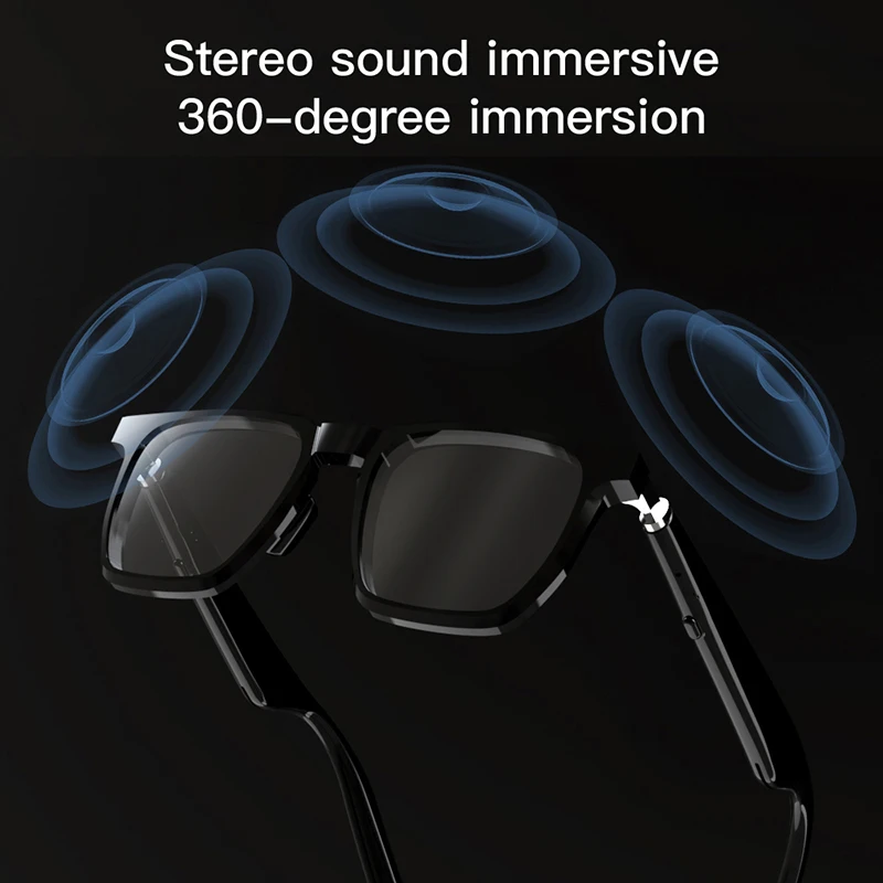 Lunettes de soleil intelligentes sans fil avec Bluetooth 2023, lunettes de musique intelligentes, anti-lumière bleue, sauna HD, appel téléphonique, lunettes de soleil polarisées, nouvelle mode, 5.0