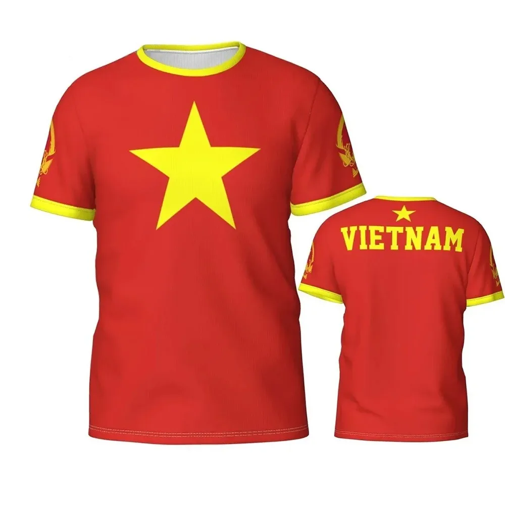 Vietnam Flag 3D T-shirt for men's and women's T-shirts team clothing Football fans gift