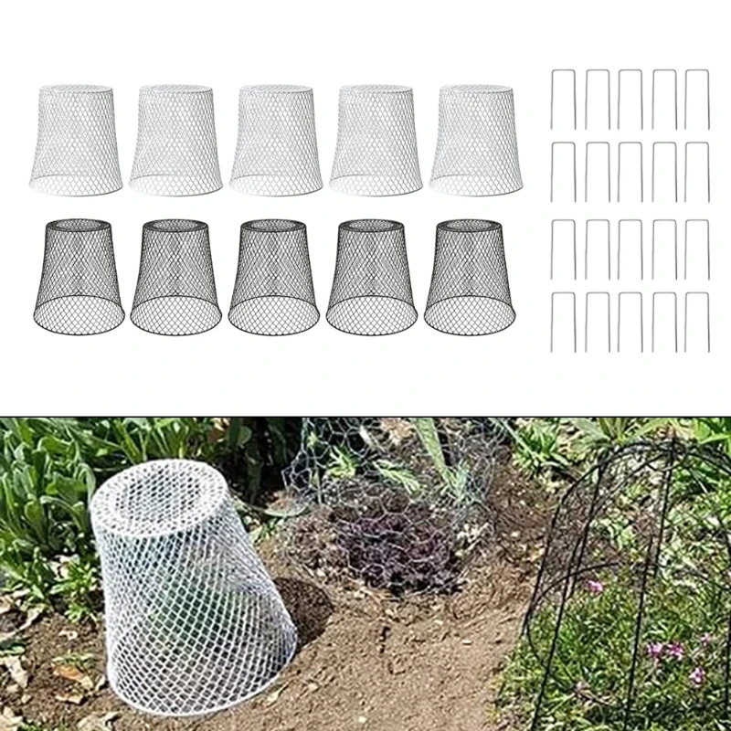 

Animal Barrier U-Shaped Ground Stakes Garden Mesh Covers Protective Garden Cover Rust Resistant Material