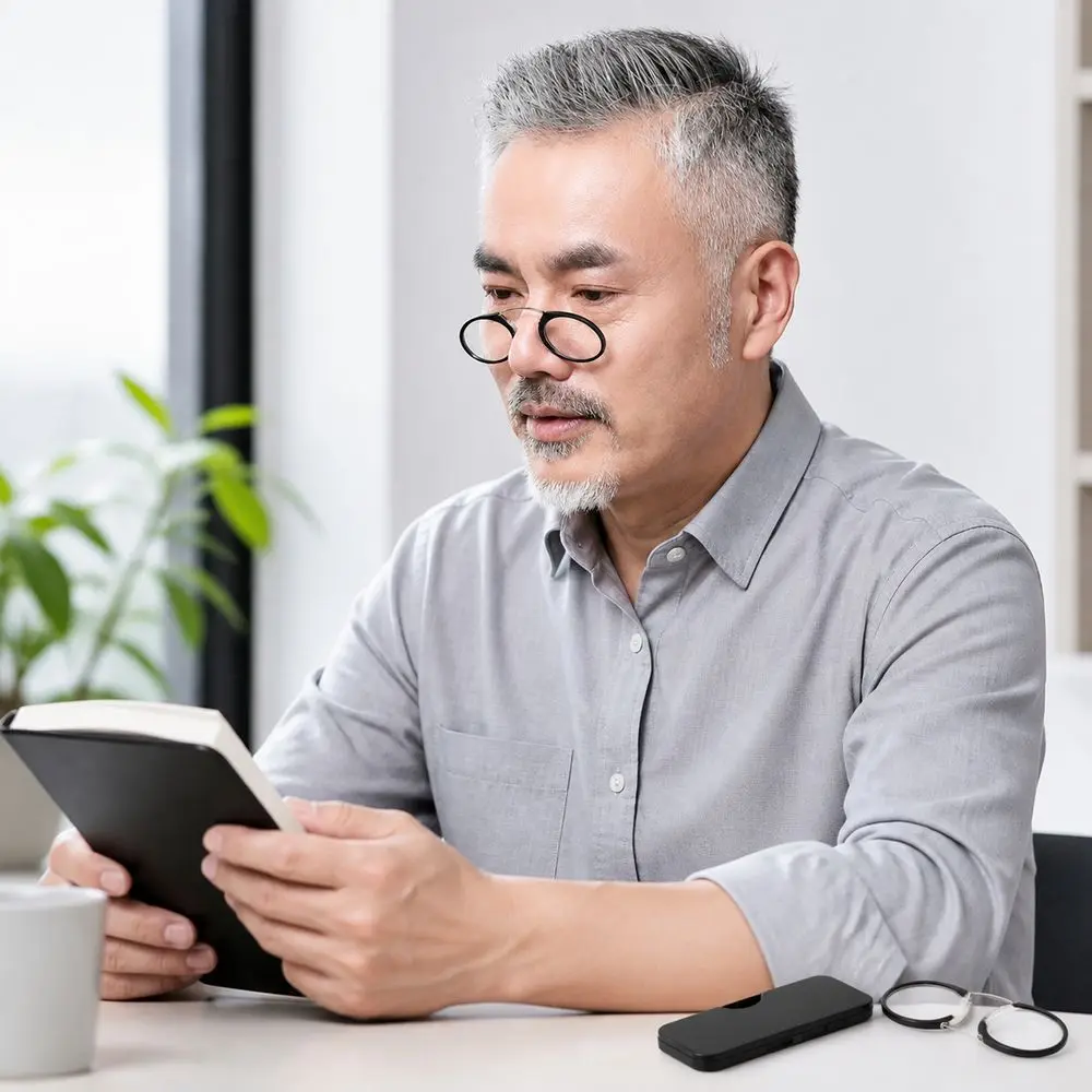 Mini Lazy Glasses Reading Glasses Magnifying Legless Nose Rack Rimless Portable Presbyopic Glasses Men Women