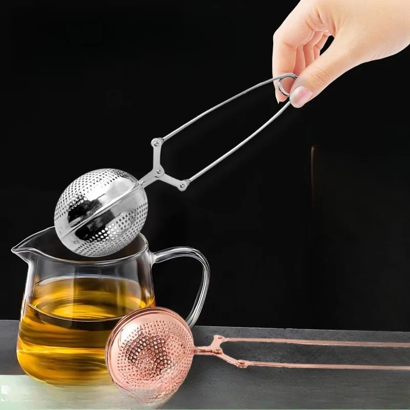 

Ситечко для чая из нержавеющей стали, сетчатый фильтр для заварки чая, многоразовый ситечко для листовых листьев, аксессуары для заваривания трав