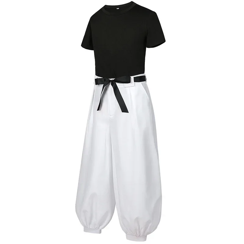 Anime Fushiguro Toji Satoru Gojo Cosplay Costume Jujutsu JJK Manga T-shirt Pants Rose Net Halloween Christmas