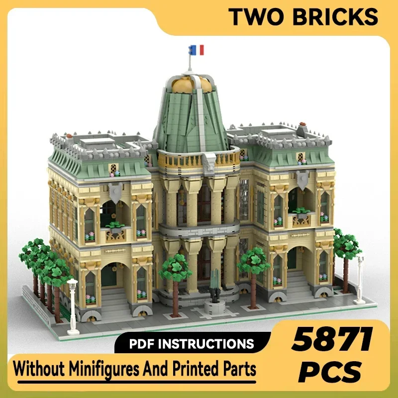 Moc Building Bricks famoso Street View modello francese architettura modulare tecnologia blocchi regalo giocattoli di natale set fai da te assemblaggio