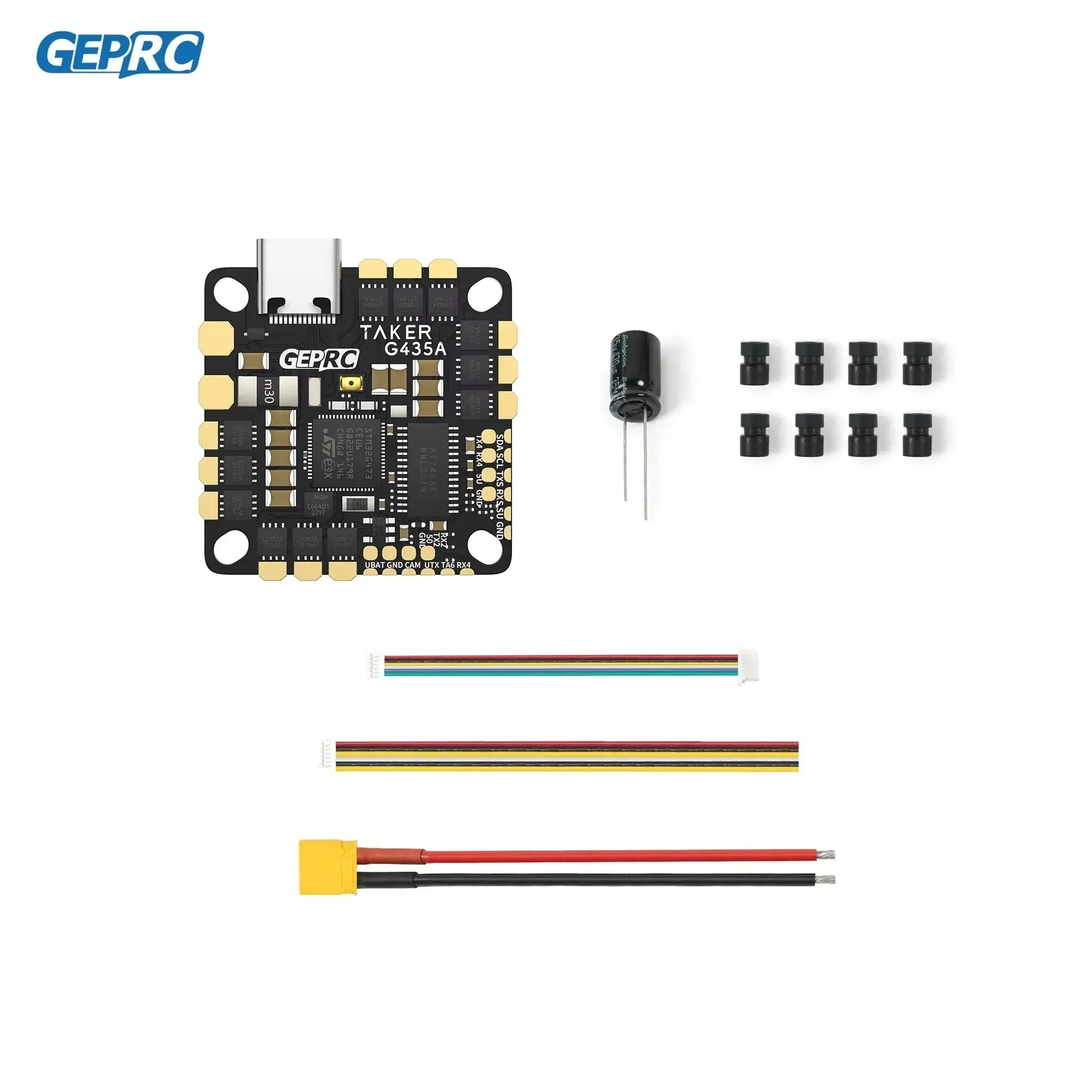 

GEPRC GEP-TAKER G4 35A AIO 170MHz G473 Main Control 2-4S Flight Control System Transmitter FPV Racing Drone RC Tools