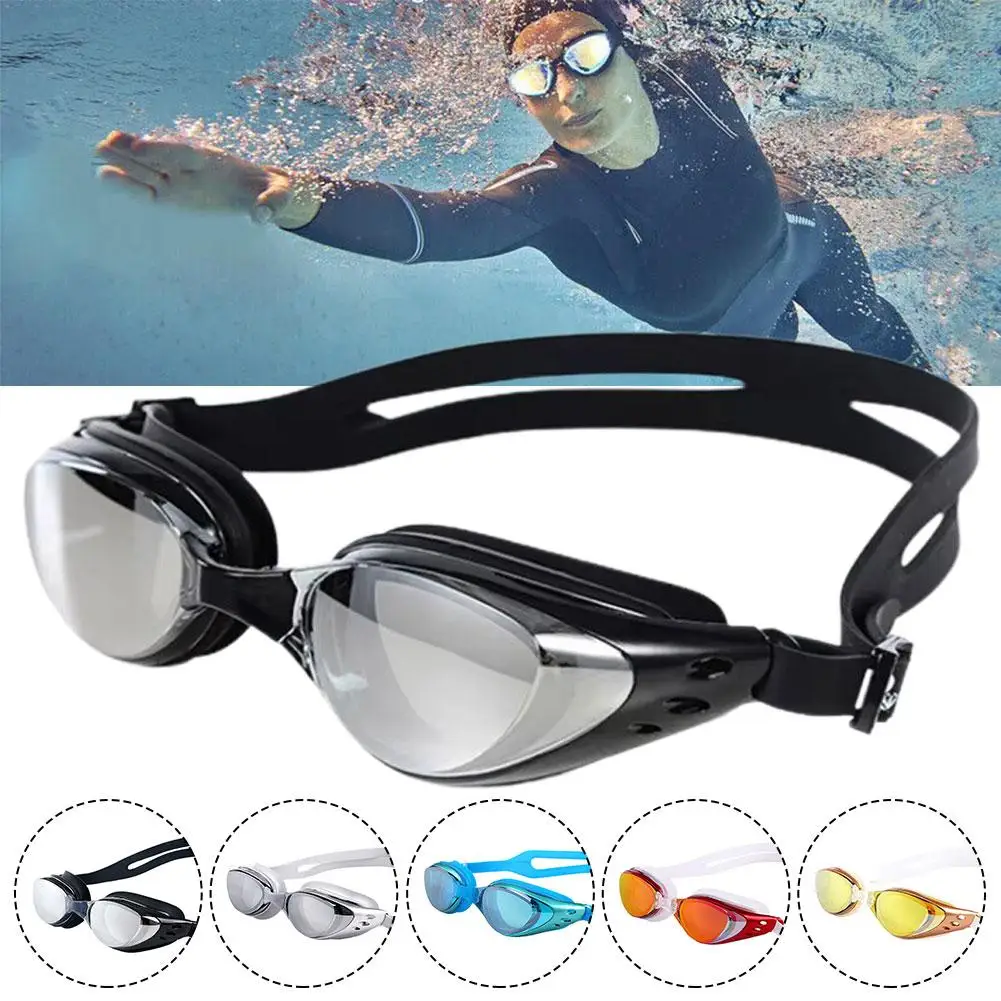 Professional Adult Anti-fog UV Protection Lens Men Women Swimming Goggles Waterproof Adjustable Silicone Swim Glasses