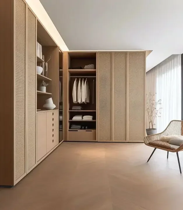 Wardrobe Simple Sliding Door With Mirror Small Bedroom Designs Solid Wood Stainless Steel Storage System Closet Wardrobe