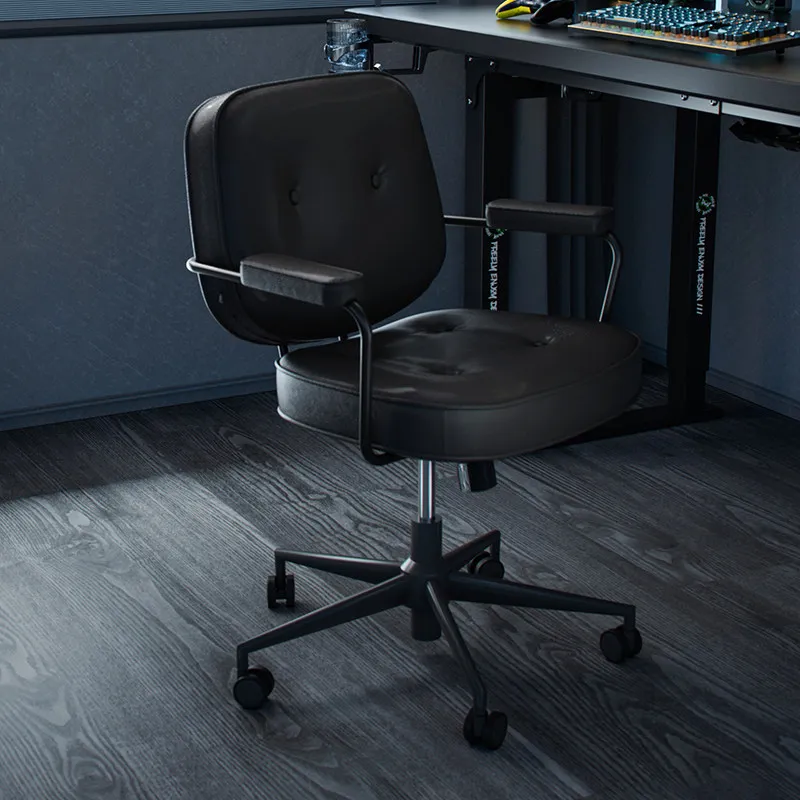 ZML computer chair - ergonomic office chair for home use, comfortable for extended sitting, adjustable height, swivel base