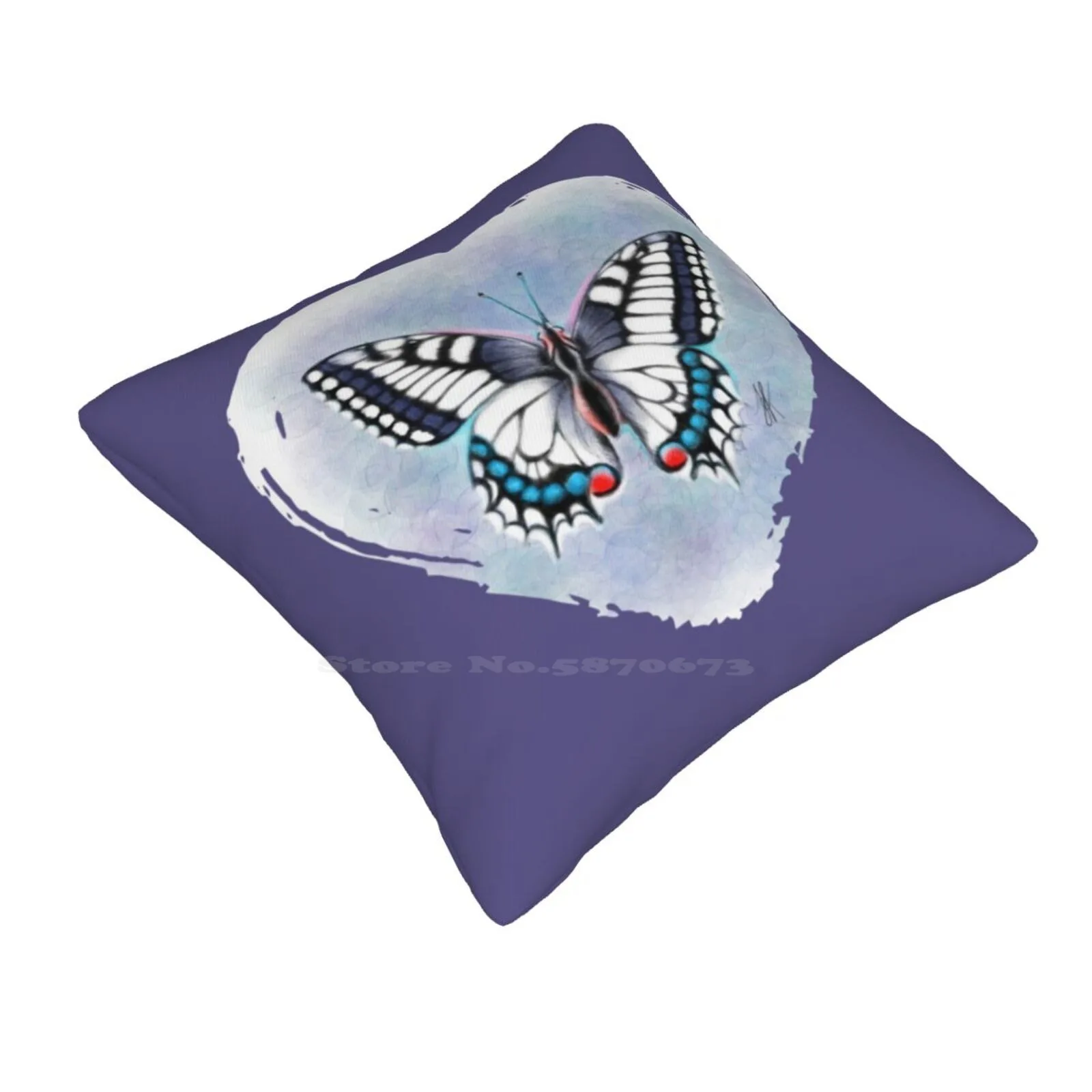 Butterfly Bedroom Office Hug Pillowcase Butterfly Tender Beautiful Pastel Insects Sensitive