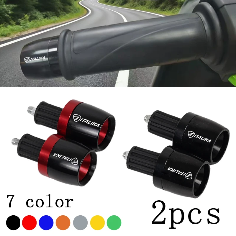For ITALIKA 125 Z 150 SZ 150 200 250Z AT110 AT125 RT Accessories CNC Aluminum Motorcycle Handlebar Grips Handle Bar Cap End Plug