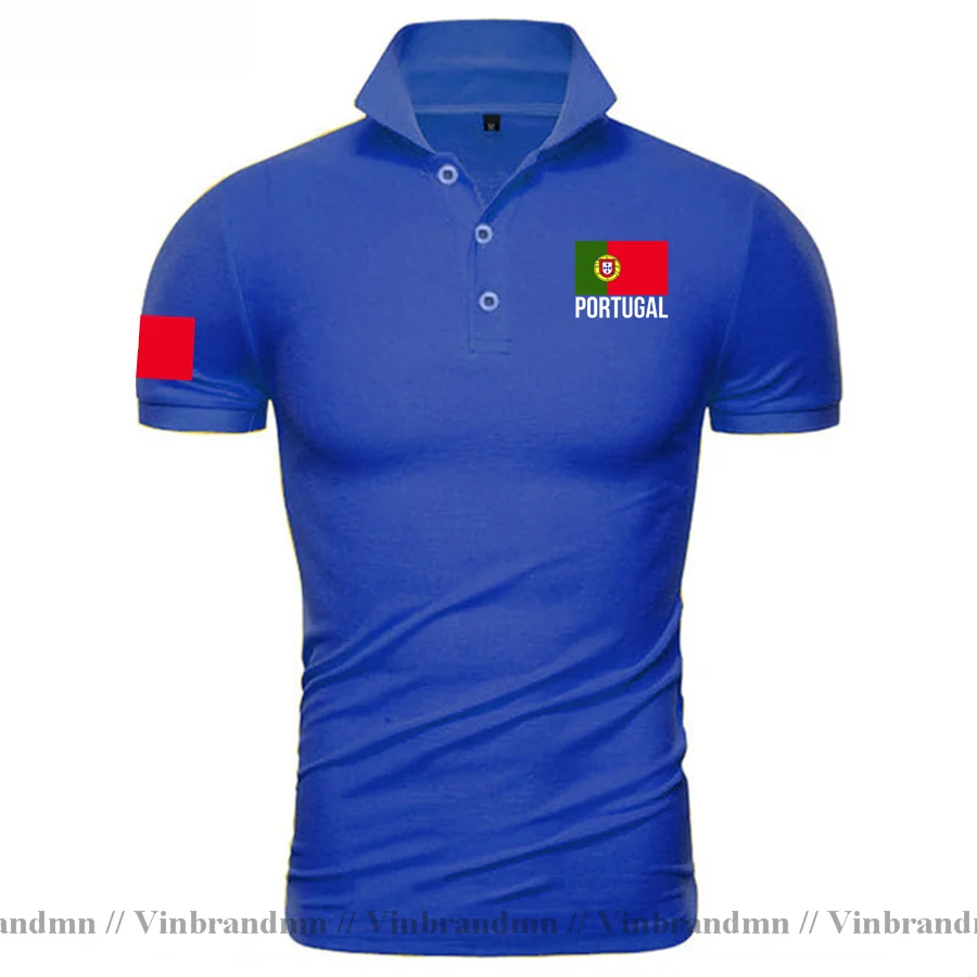 Portugal Flag Polo Shirts Men Classic New Hip Hop Polo Shirt Socceres Jersey Footballer Tracksuit Nation Portuguese Flag PT Tops