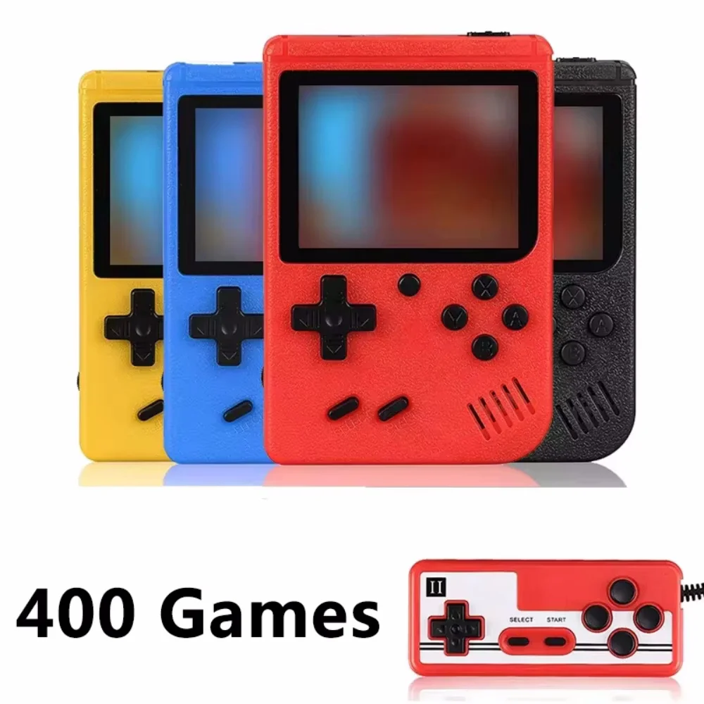 Portable Built-in 400 FC Games 8-Bit Retro Handheld Game Console Case 3.0 Inch LCD Screen Video Game Player Kids New Year Gift