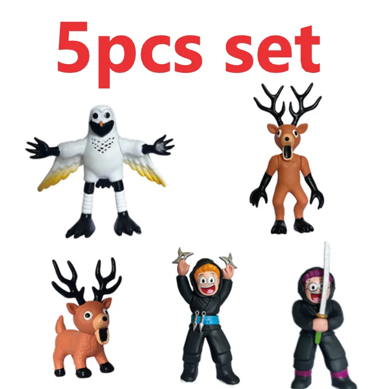 

5pcs/set 99 Nights in The Forest Figures Figures Figurine Owl Goat Wolf Deer 99 Nights in The Forest Figurine Plastic Toy Gift