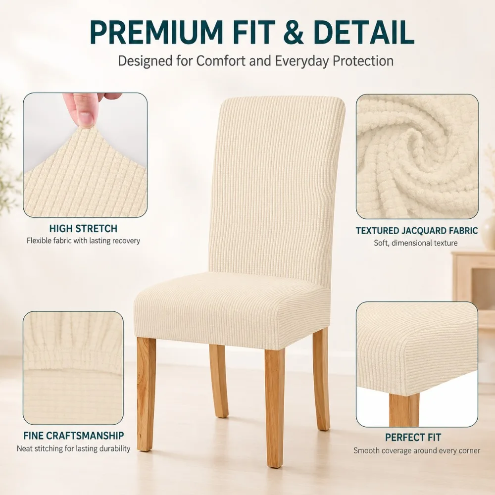 Universal Corn Grain Chair Cover Stool Protector for Hotel Banquet Home Use Stretch Fit