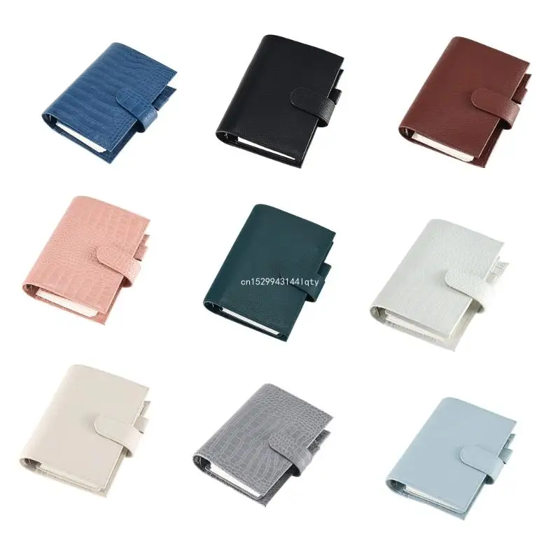 Binder Journal Refillable Notebook with Pen Slot Card Holder Receipt Pocket Dropship