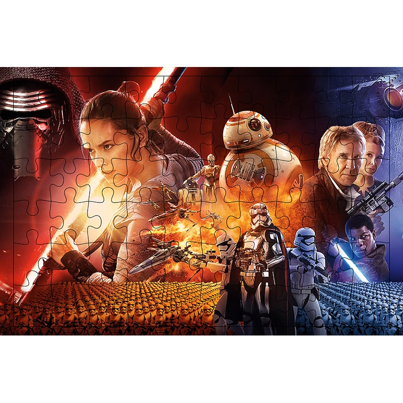 Disney Movie Star Wars 300 Pieces Print Puzzles Ornamnets Relaxing Oneself Jigsaw Puzzle Game Toys Gifts