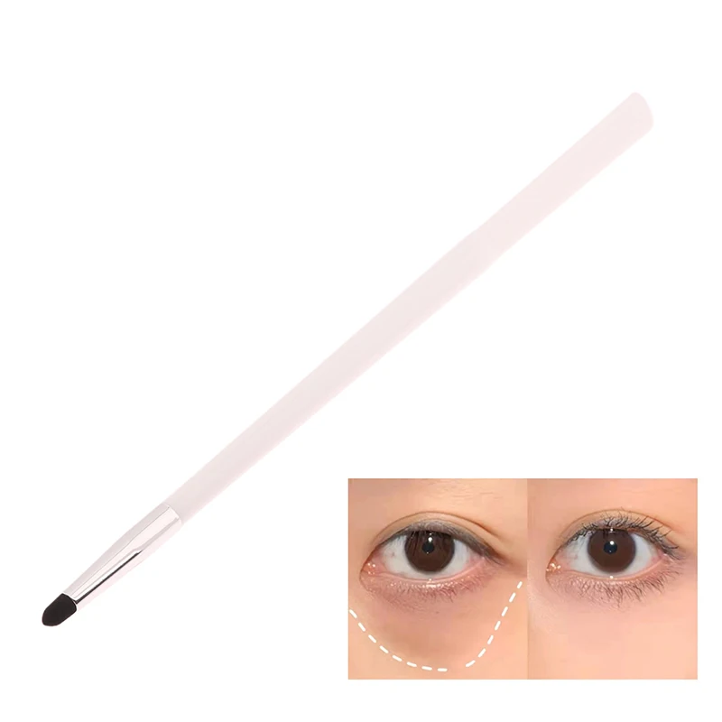 Ferramenta cosmética de cabeça dupla fundação corretivo escova raspador sob os olhos para maquiagem creme corrector detalhe escova maquiagem líquida