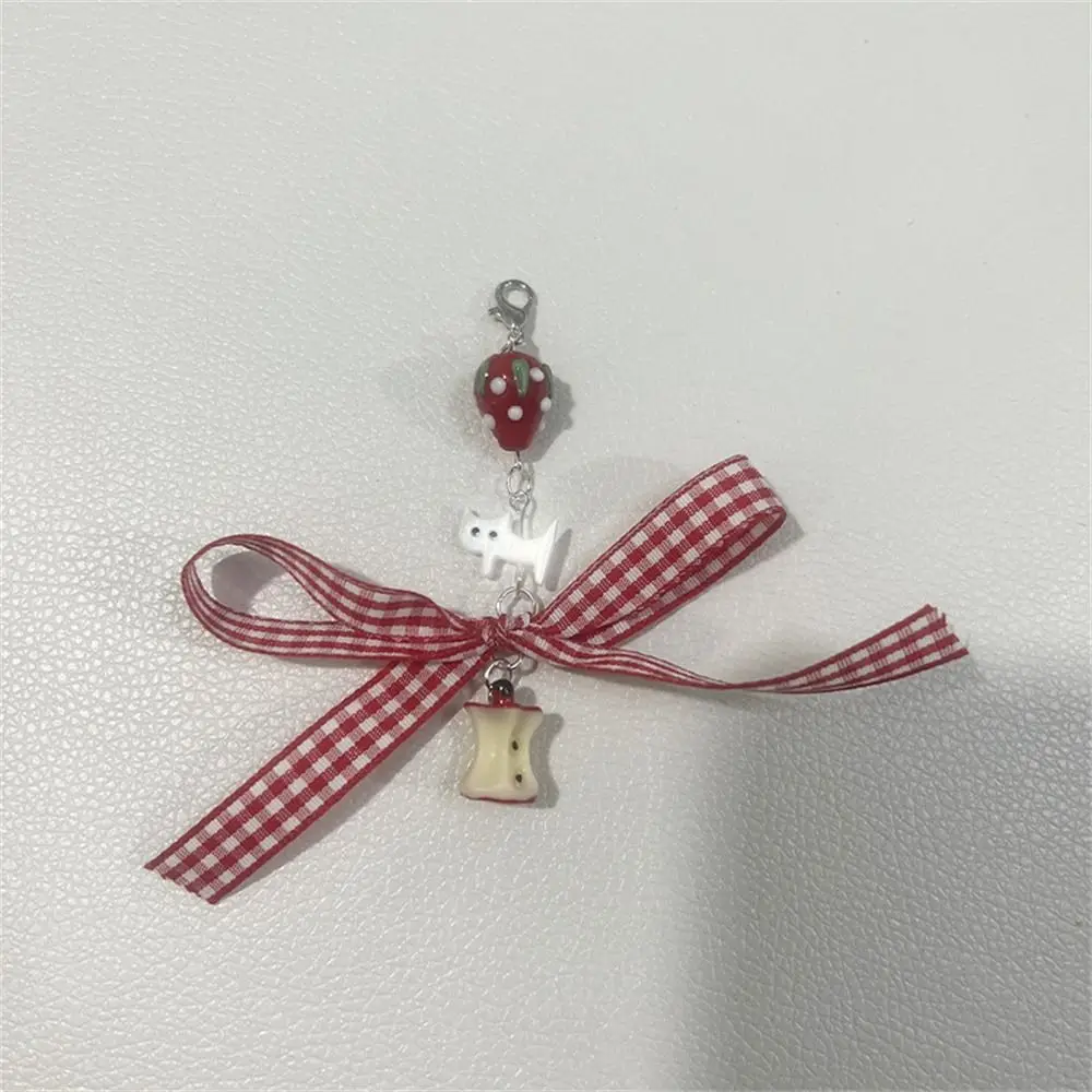 

Mobile Accessories Sparkling Y2K Phone Charms Knotbow Pendant Beaded Phone Lanyard Wrist Strap Keycord Phone Chain Bag Keychain