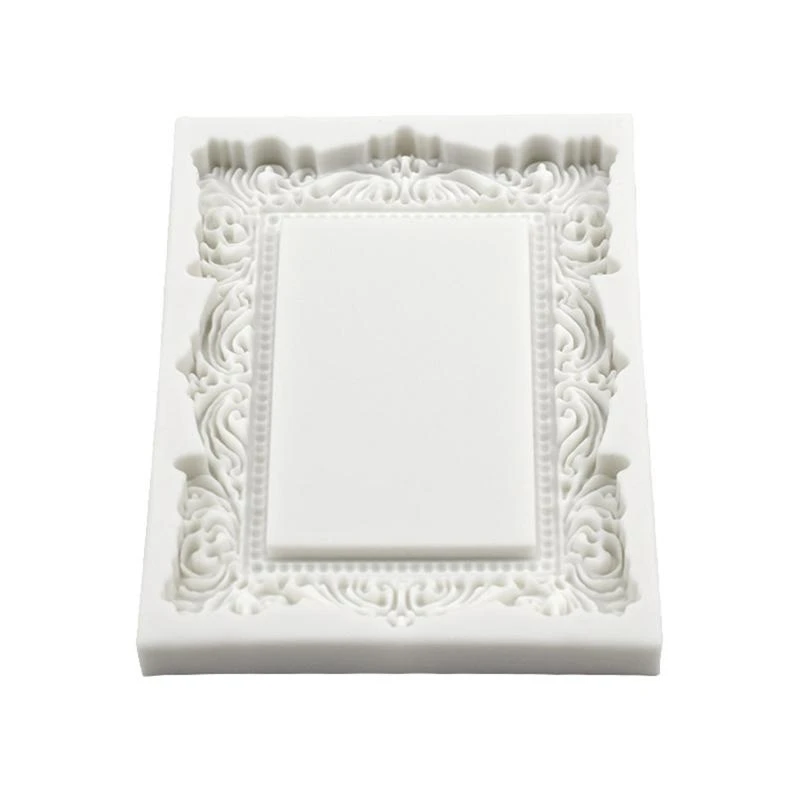 

Sugarcraft Mould Silicone Vintage Embossed Frame Bakeware Tools Gift