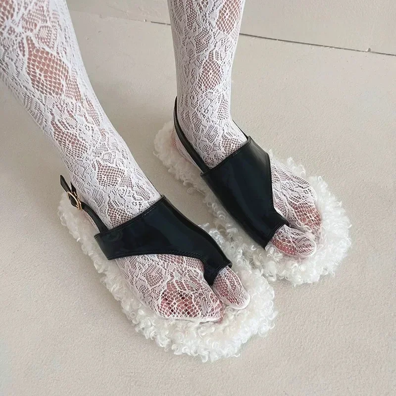 Lolita Street Split Toe Socken Riemchen Spitze Netzstrümpfe Coole JK Mädchen Lange Socken Japanische Lolita JK Lange Kniestrümpfe