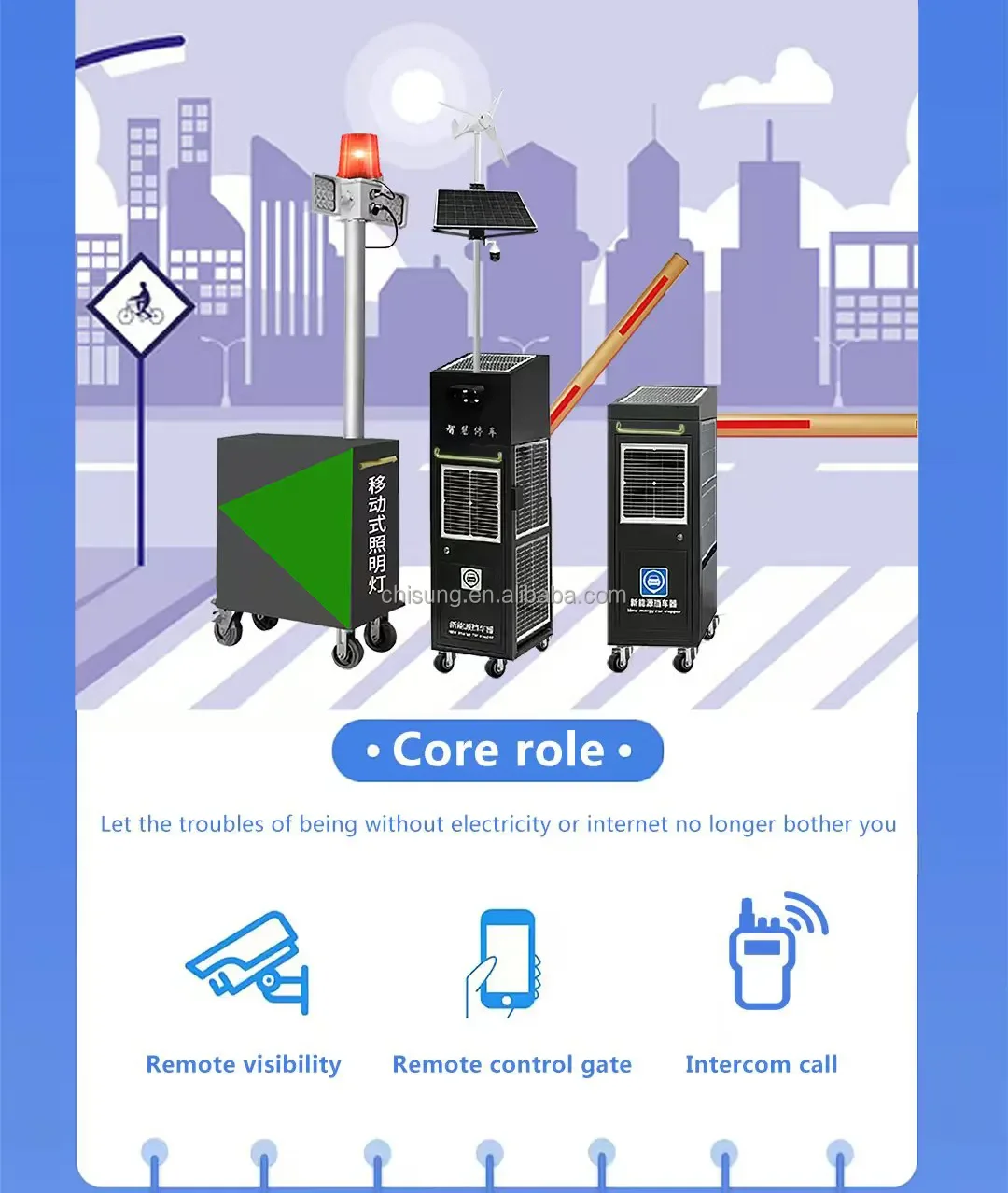 New Energy Solar License Plate Recognition Barrier Gate Integrated Machine System 120W DC Motor Boom Automatic Barrier Gate