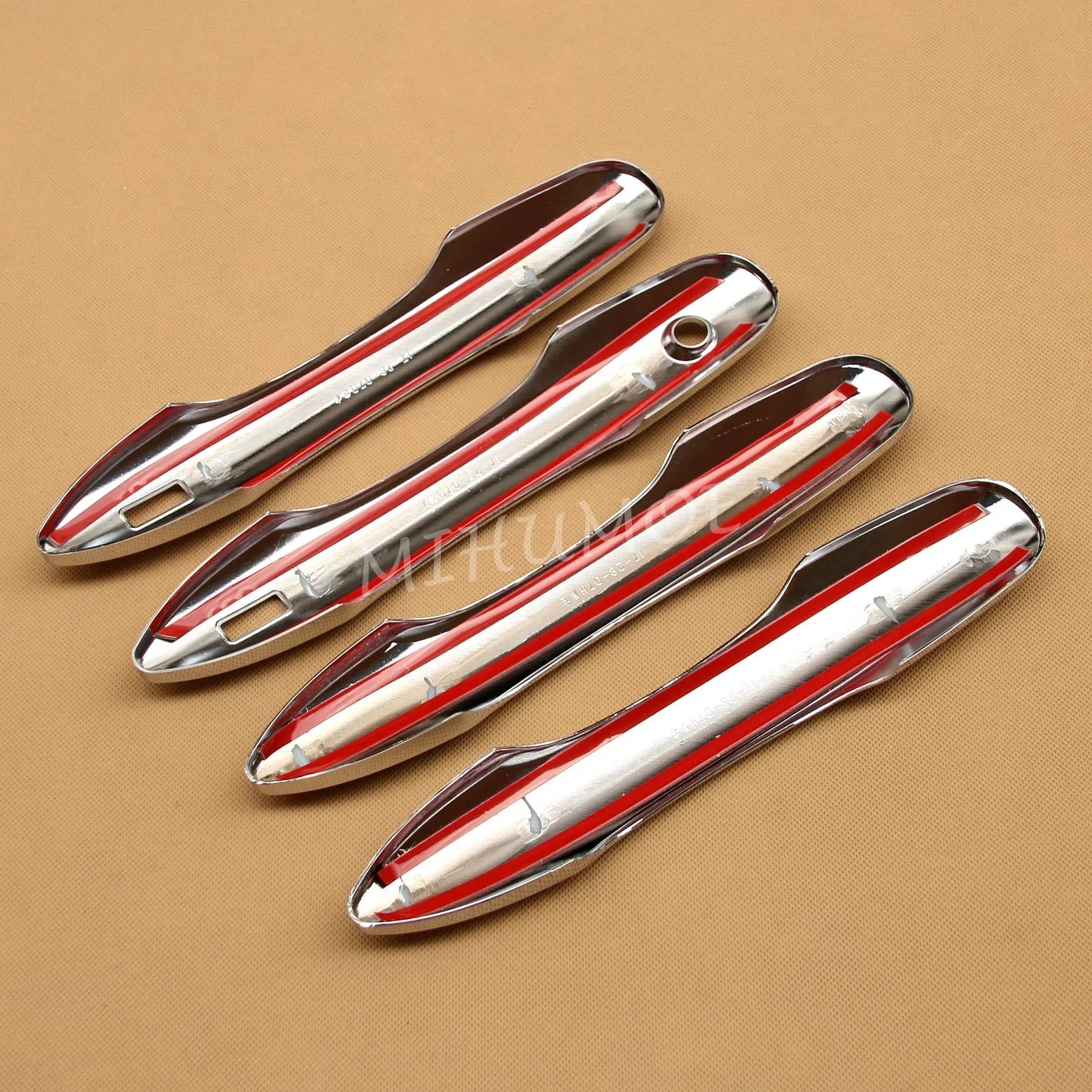 For Toyota Camry 2018-2025 Avalon Prius Prime 2019 2020 2021 2022 Glossy Chrome Door Handle Cover Sticker Frame Abs Car Styling