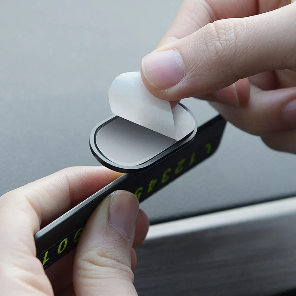 Luminous Car Temporary Parking Card Phone Number Plate Hidden Auto Telephone Card Plate Stop Sign Car Interior Accessories - Image 4