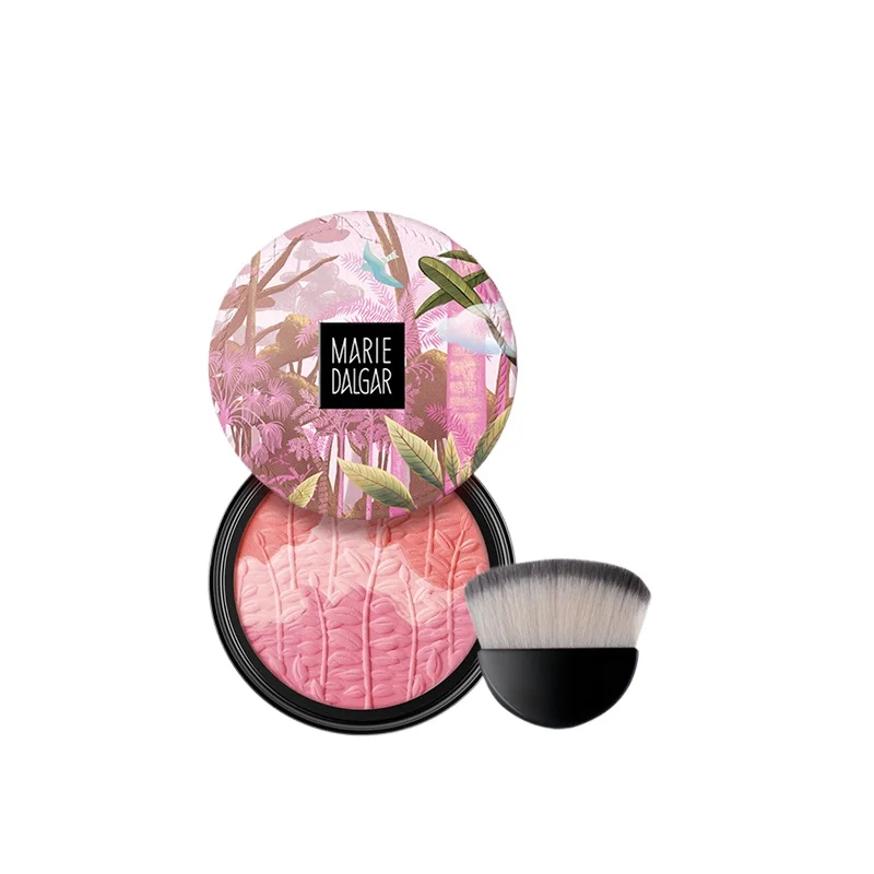 Three Color Powder Blush Rouge Powder Puff Natural Nude Makeup And Facial Repair Plate Cruelty-Free Blush Matte Finish