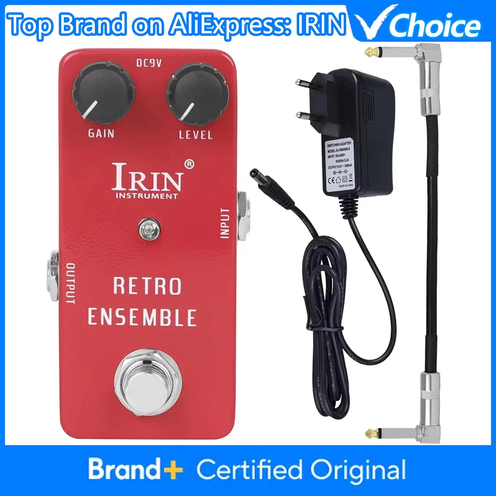 

IRIN Electric Guitar Effect Pedal RS-05 Retro Ensemble Effect Pedal True Bypass Single Guitar Pedal Guitar Accessories & Parts