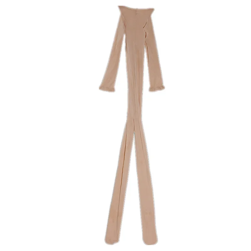 Body de entrepierna abierta 8D brillante para mujer, envoltura de cuerpo completo, funda para pene de mano, bolsa para pene, Bodystocking Sissy, lencería fetiche