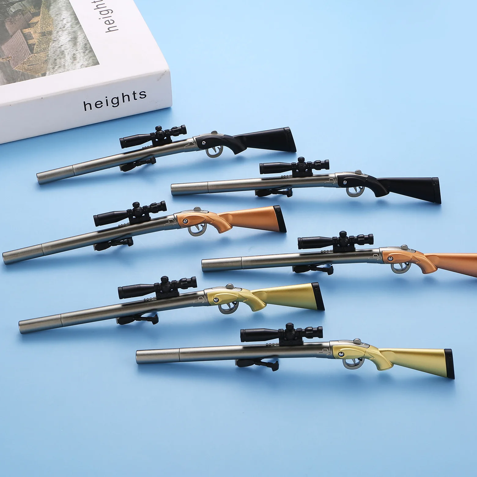 Simulation PUBG 98K Sniper Rifle Gel Pen 0.38mm Black Ink School Stationery Creative PlayerUnknown's Battlegrounds Toy Gun Pen