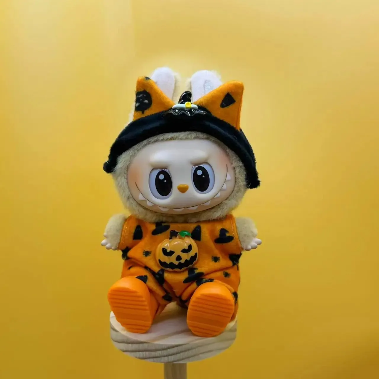 17cm Labubu  Doll Clothes Set - Halloween Cute Skirt Outfit with Wings, Fashion Trendy Dressing Costume, Baby Doll Clothing